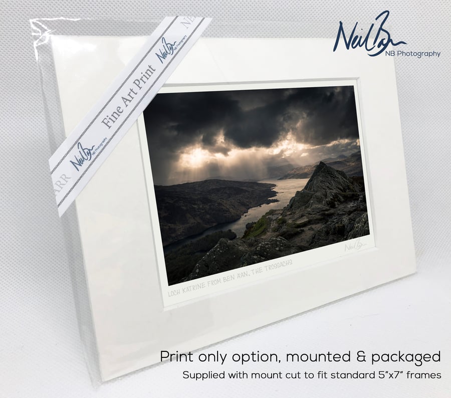 Ben A'an & Loch Katrine Trossachs Scotland - A6 (7" x 5") Unframed Print