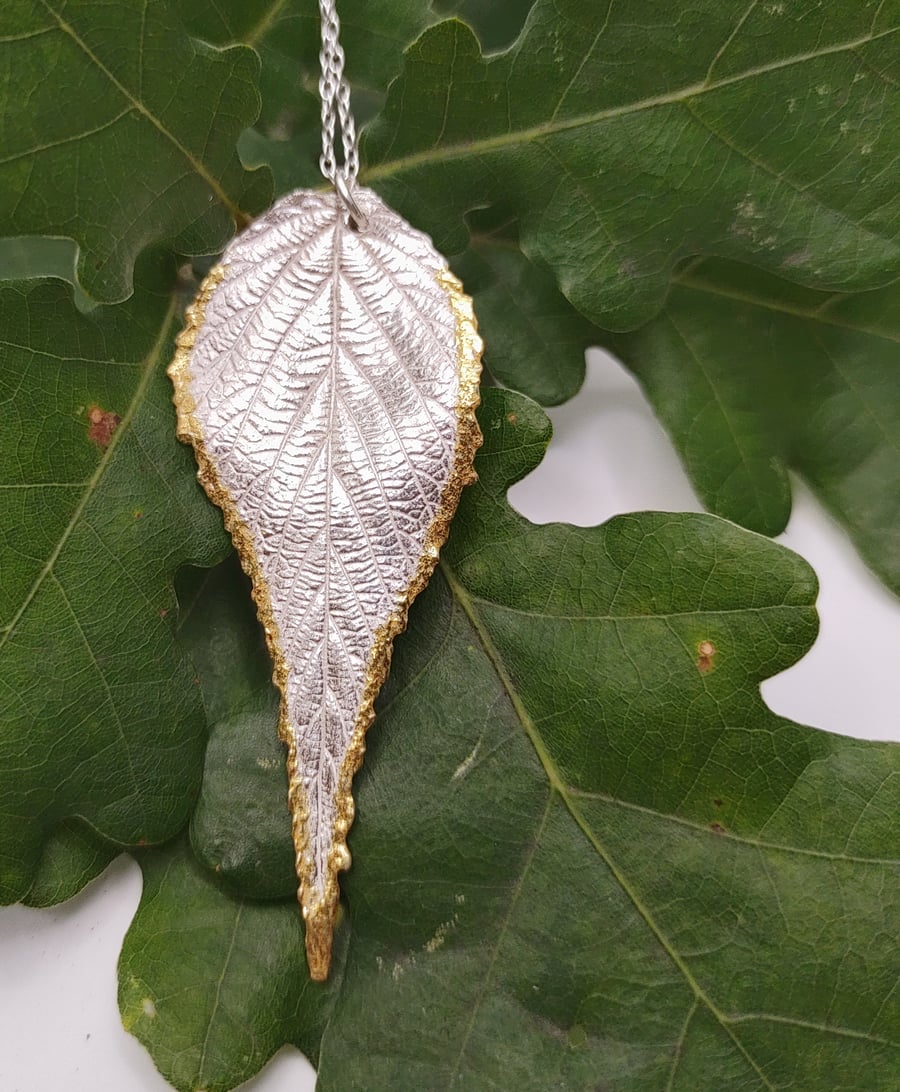 A Gilded Rose - Silver pendant