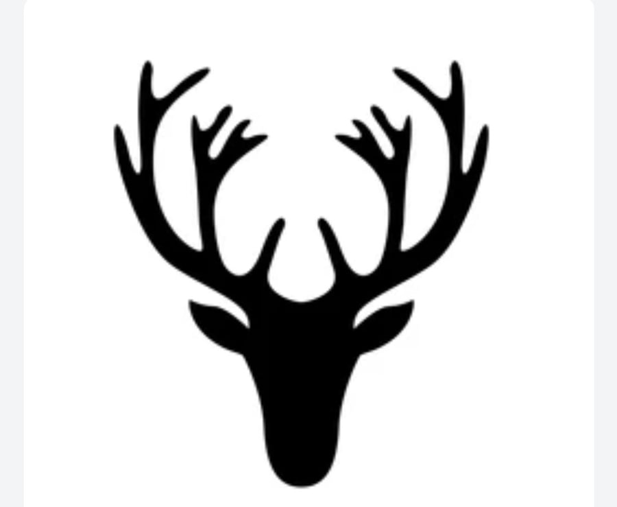 FOR CLAIRE: BALANCE. Faux deer head in rusts & pinks