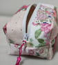 Patch work Box Bag, cosmetics - makeup Bag. - Image 5
