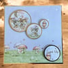 'You Light Up My World' Fairy Mouse Card. Cute Fantasy Woodland Card. 