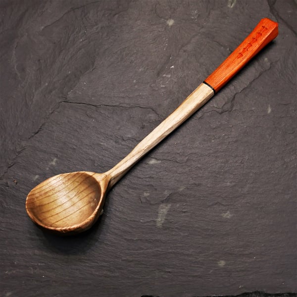 Serving Spoon in Chinese Wingnut Wood