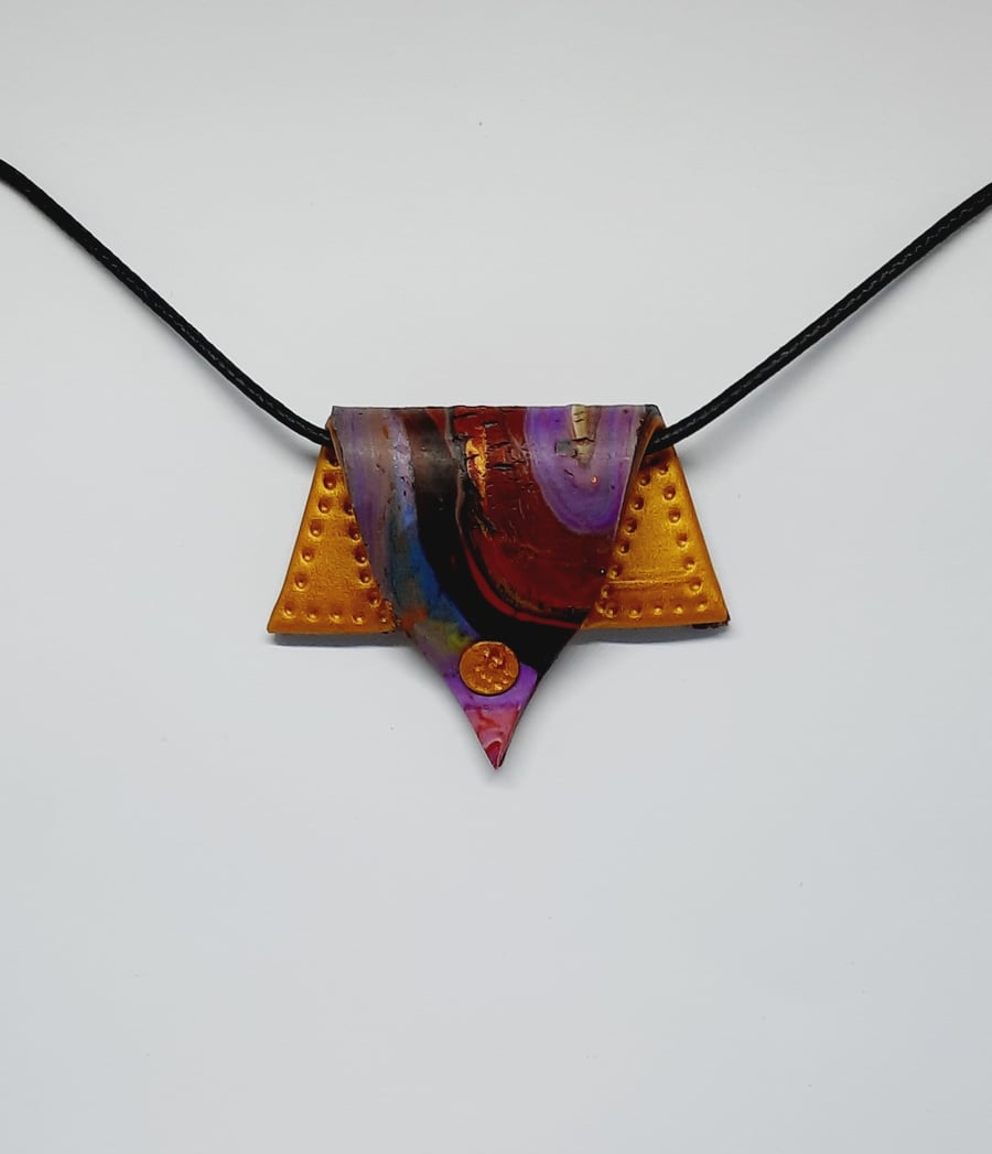 Polymer clay pendant 