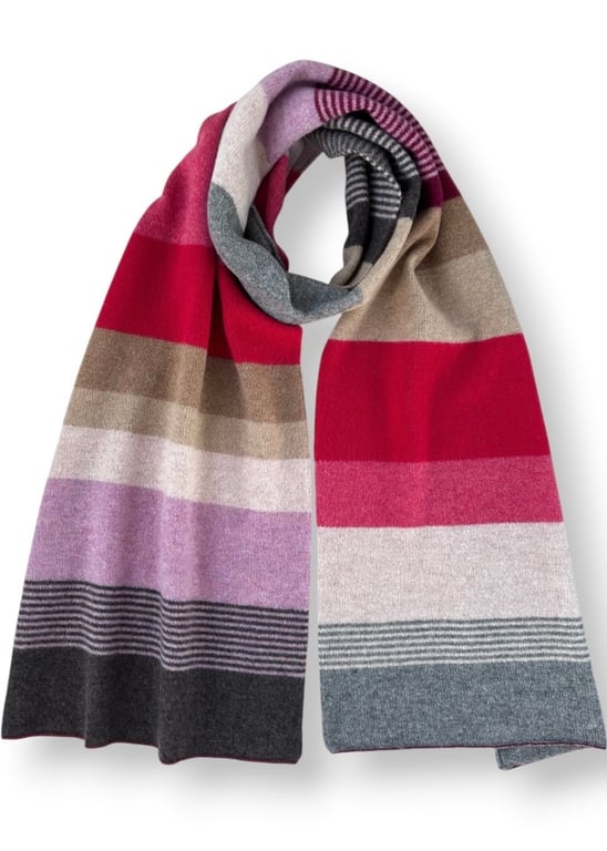 Engineered Stripe Big Scarf