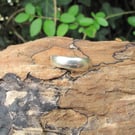 Wide Silver Wedding Ring