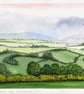 Northumberland Scene near Hexham ll Original Watercolour - Image 3