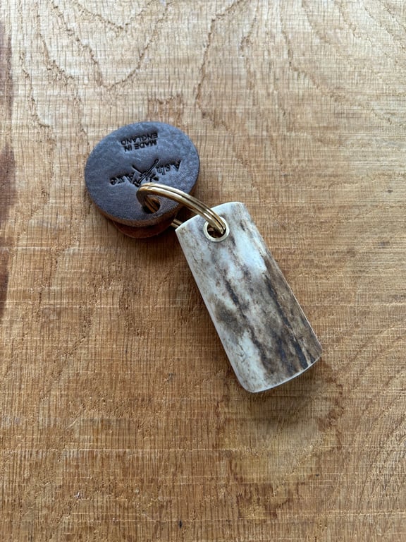 Antler & yew keyring