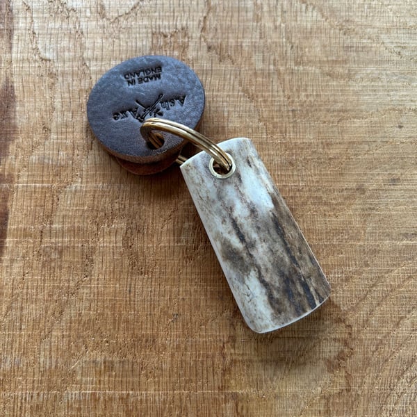 Antler & yew keyring
