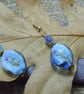 Artisan Lampwork glass & Czech glass bead earrings - Image 3