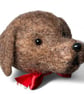 Needle felted dog bauble - chocolate Labrador - Image 8