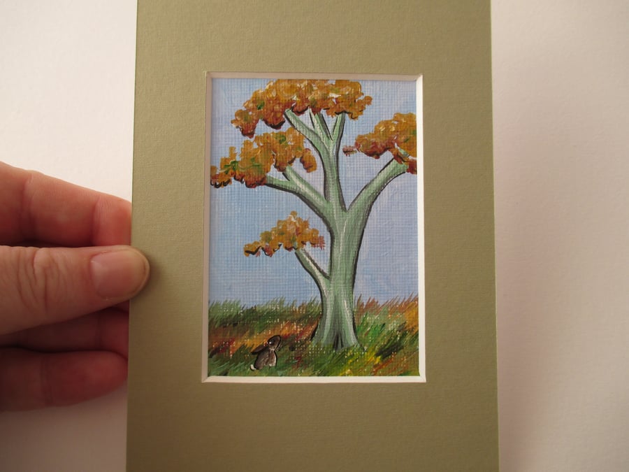 ACEO Rabbit aceo Autumn