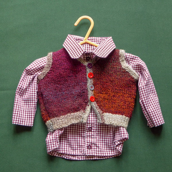 Boy's 1yr Shirt & Waistcoat outfit Seconds Sunday