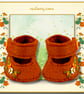 Terracotta Embroidered Shoes - Image 2