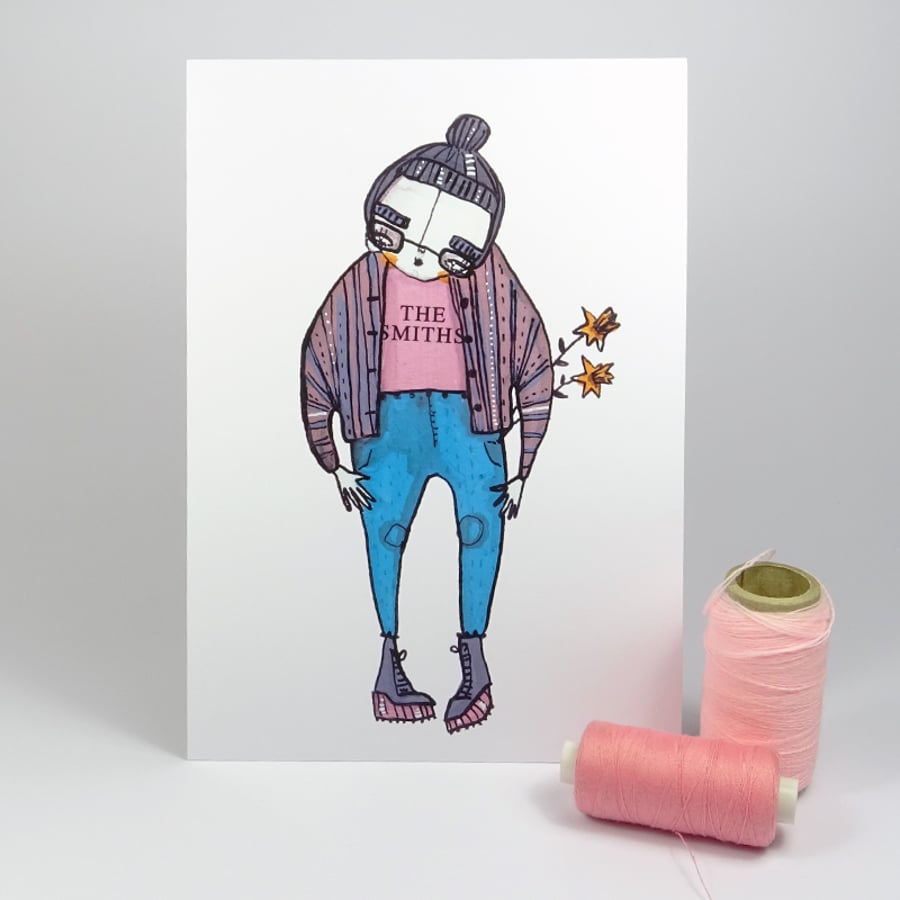 'Mrs Smith' Small Poster Print