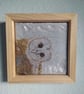 Barn Owl textile (embroidery) Artwork - Image 3
