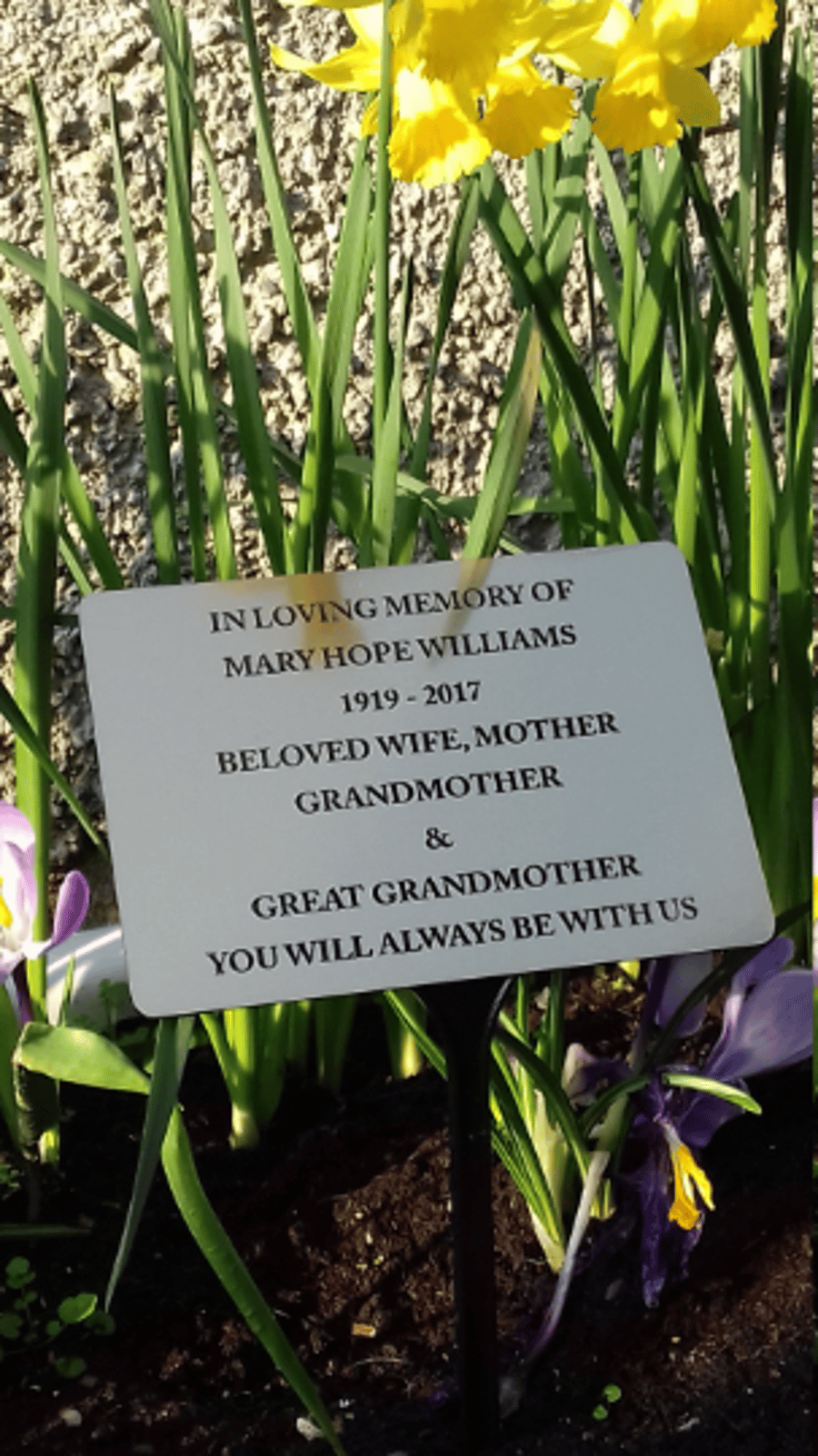 Engraved Memorial Garden Plaque Grave Marker Cemetery Grave Plaque Ornament