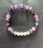 Elasticated witch lettered and beaded bracelet - Image 1