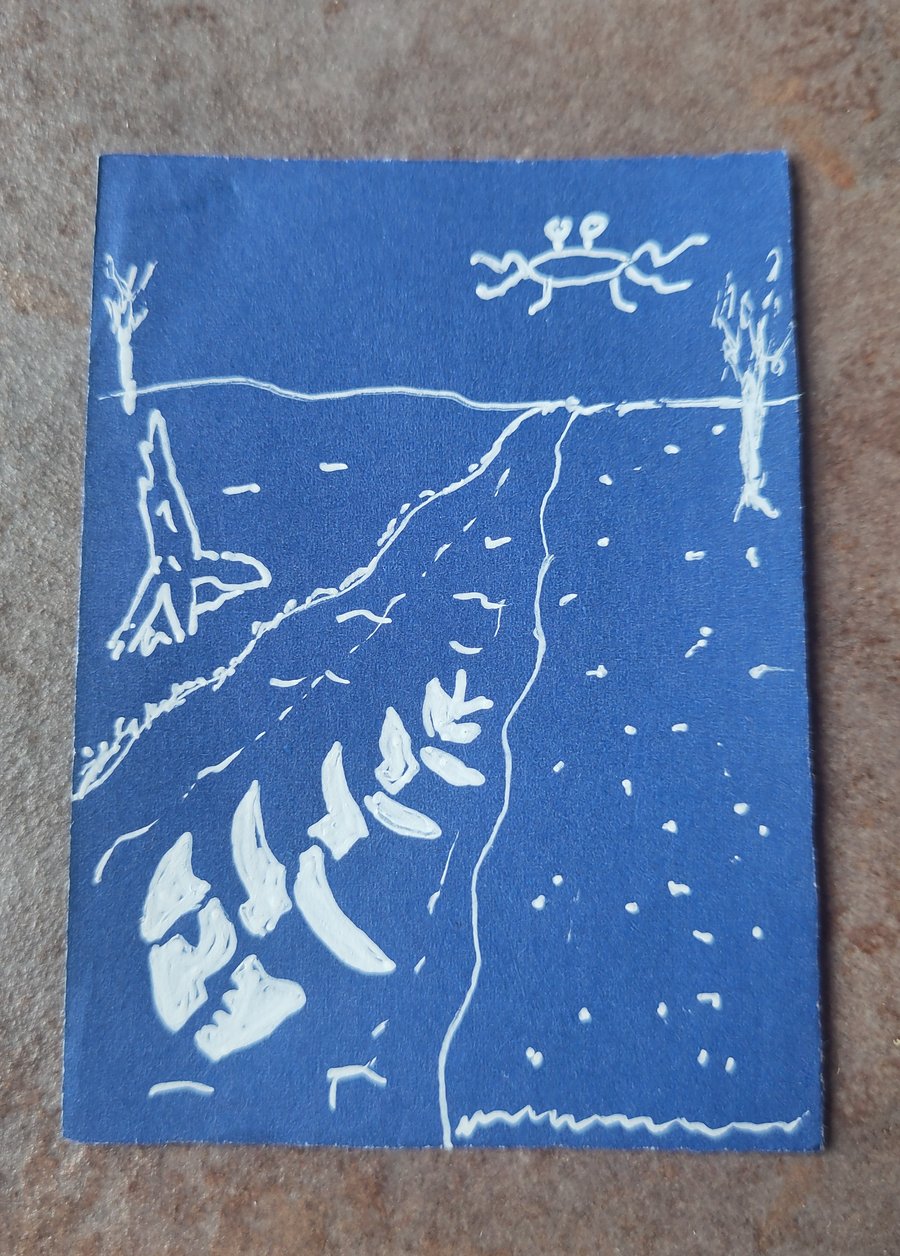 ACEO DEAD FISH RIVER