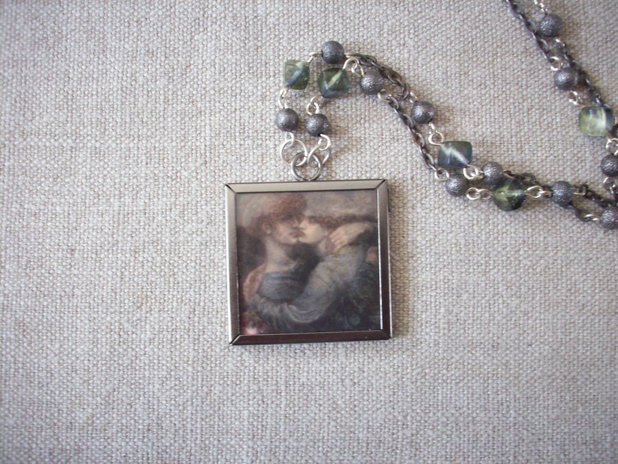 Dante Gabriel Rossetti 'The Blessed Damozel' Art Necklace