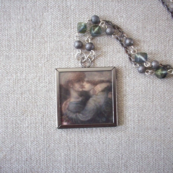 Dante Gabriel Rossetti 'The Blessed Damozel' Art Necklace