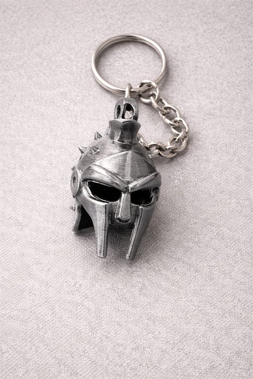 Gladiator Helmet Keychain – Custom 3D Printed & Handmade