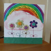 Personalised Childs Rainbow Birthday Card