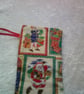 7.5 inch Christmas Themed Squares Stocking - Image 3