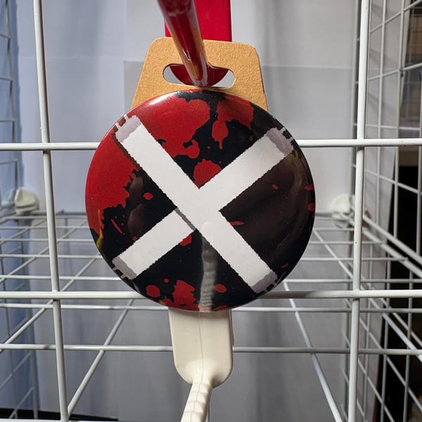 Light tube button Badge, deathmatch Wrestling Themed AEW WWE NXT pin badge (58mm