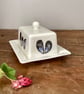 Mussel shell butter dish - coastal kitchen, bone china, seashells - Image 2