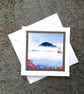 Open Occasion Card Of Ailsa Craig Scotland And Sea Pink  Blank Inside - Image 7