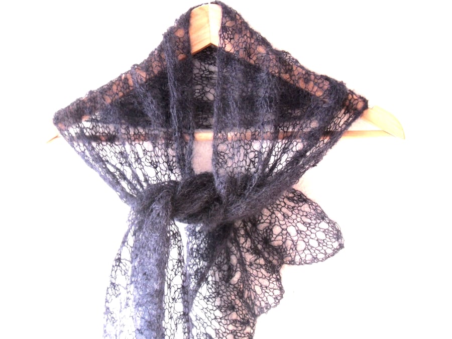 Summer or autumn wedding lace scarf 