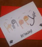 "Happy Cats" Birthday Card - Image 1