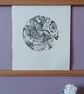 'Blooms, with Love', Linocut Print on Bunkoshi Select Paper