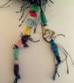 Blue and gold woolly hanging decorated heart - Image 7