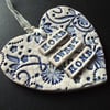 Large ceramic heart decoration
