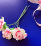 (SF002 pink)  30 pcs, 2cm Fabric Artificial Flowers  