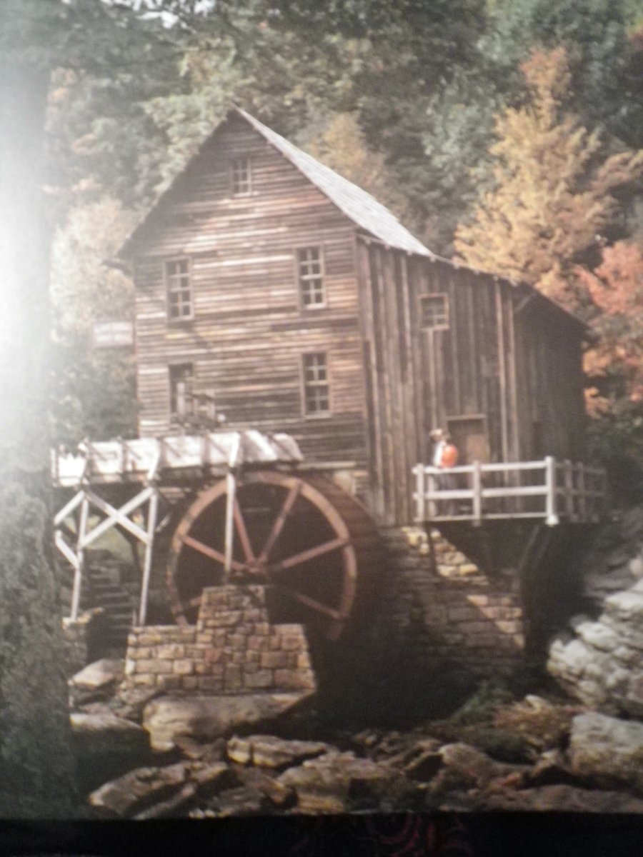  The Old Watermill A4 unframed,mounted, free hook & easel, free shipping,  1612