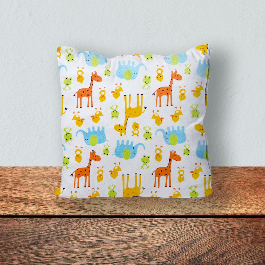 Children's Cushion, Nursery Mini Cushion, Handmade Cushion-Animal Design-134