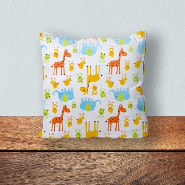 Children's Cushion, Nursery Mini Cushion, Handmade Cushion-Animal Design-134