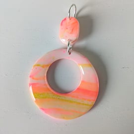 Sunset Polymer Clay Pendant