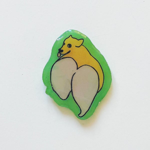 Payday Please Dog – Handmade Original Pet Illusration Fridge Magnet