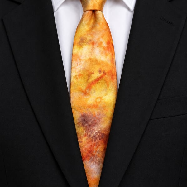 Pure Silk Tie. Hand Dyed and Unique. A Perfect Gift.