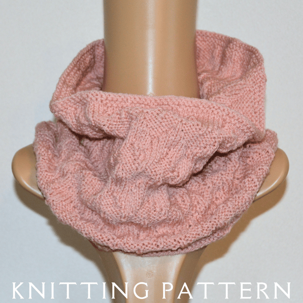 The Chevron Cowl Knitting Pattern PDF Version By Email