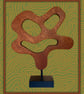 "Specter" - abstract sapele wooden sculpture 