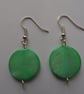 Shell Earrings, Green Shell Earrings - Image 4