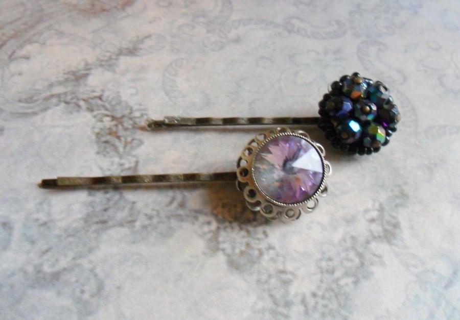 Purple Haze Vintage Bobby Pins Hair Grips