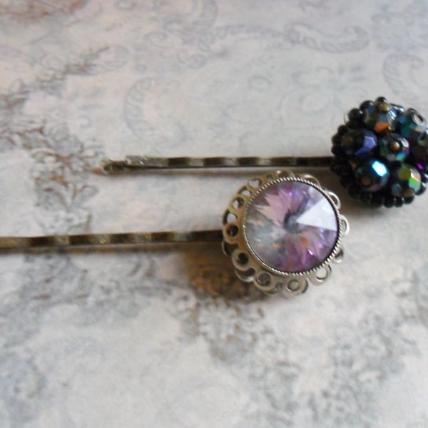 Purple Haze Vintage Bobby Pins Hair Grips