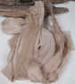 Walnut Natural Dye Brown Scrappy Cotton Silk Ribbon Pack - Image 4
