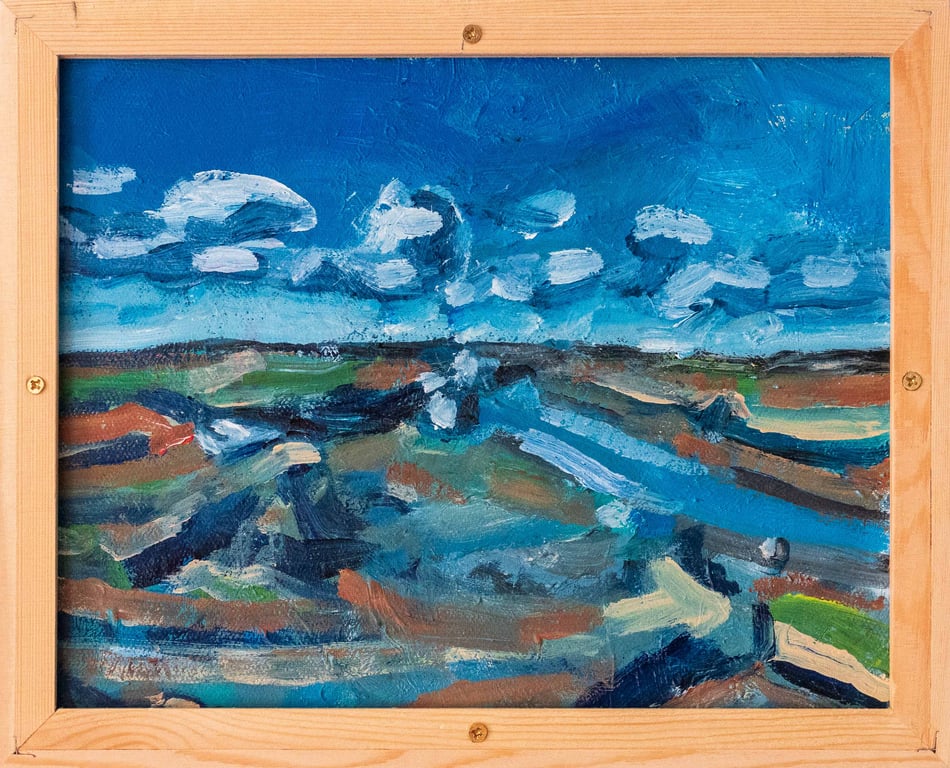  Blakeney Point Norfolk. Acrylic Painting framed