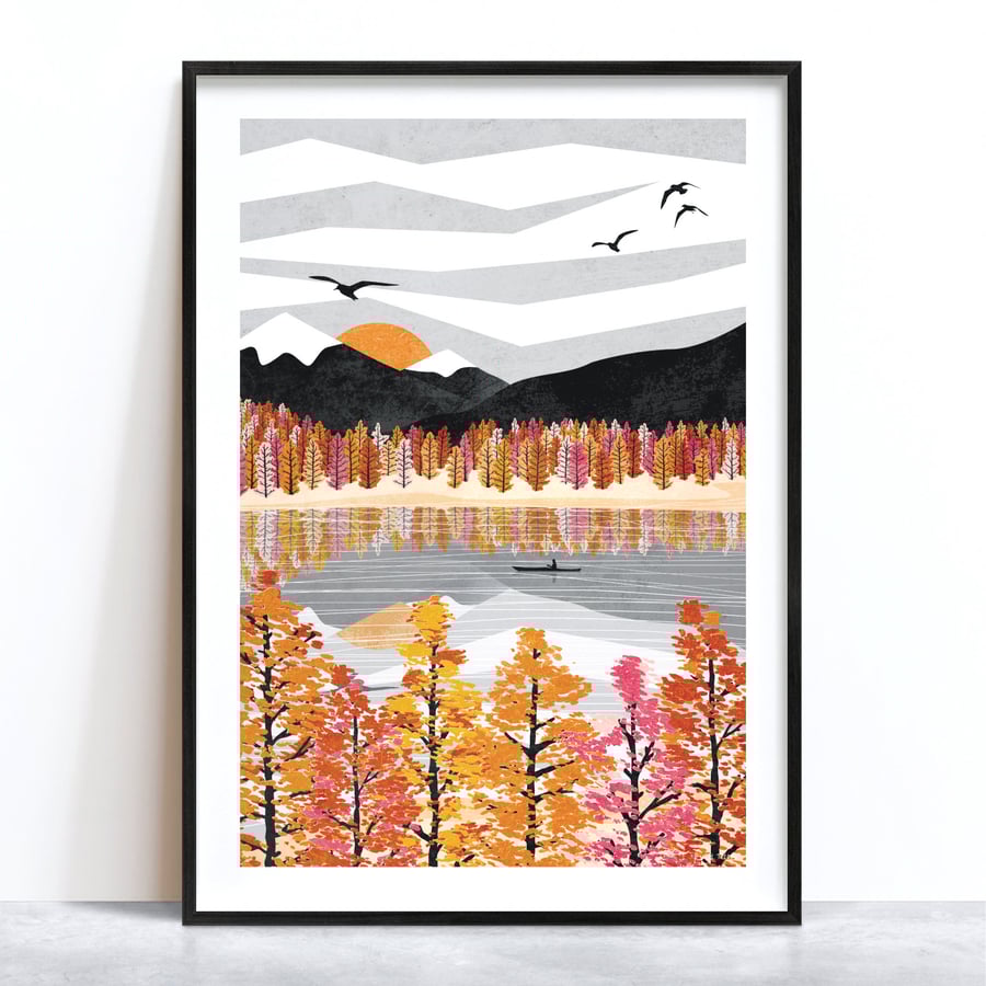 Drift Illustrated Art Print 